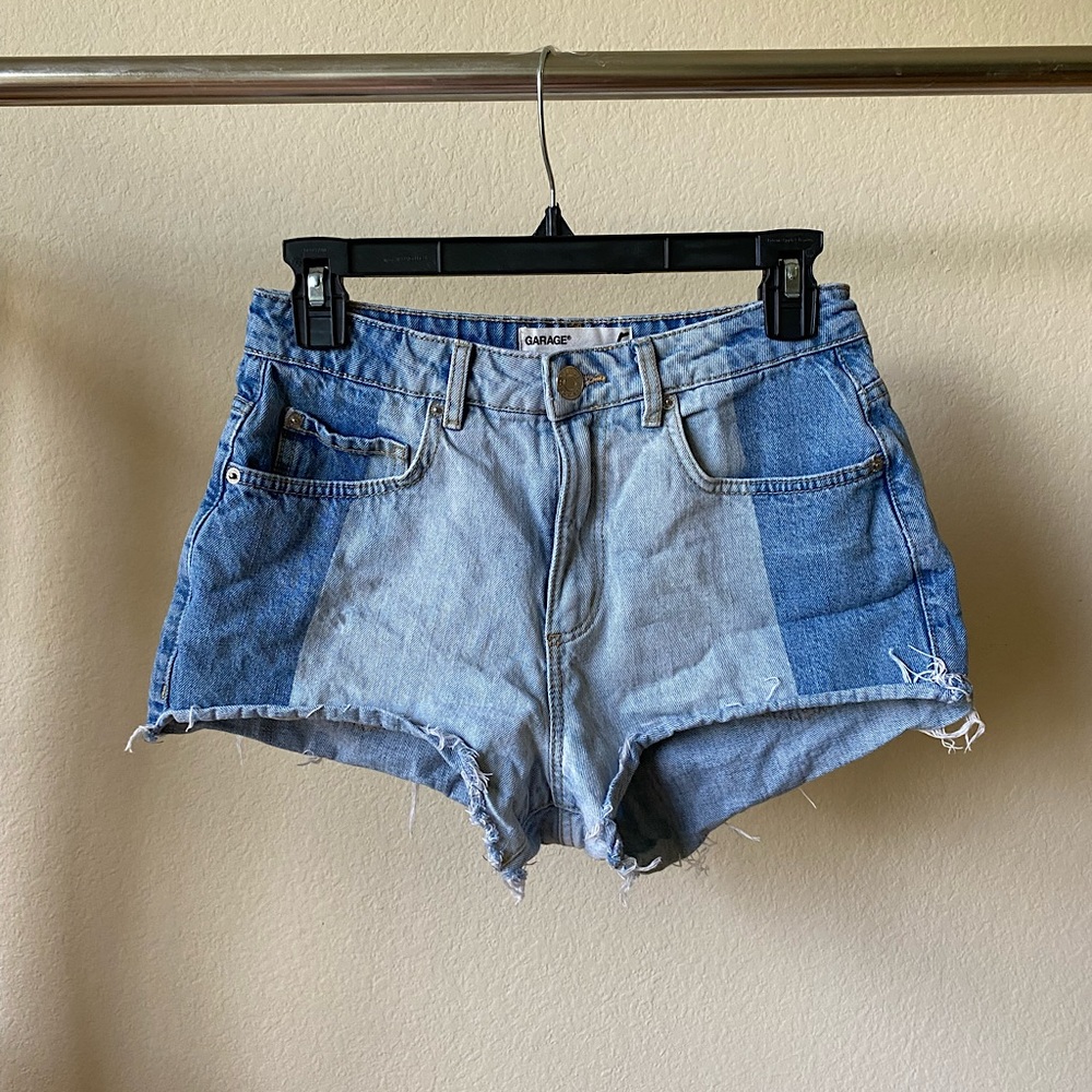 Garage Duel Colored Denim Shorts